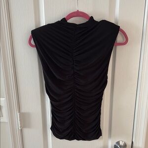 Nordstrom Black Ruched Top